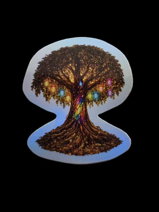 The Mysterious Acorn Tree Sticker